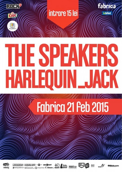 Afiș concert The Speakers și Harlequin Jack