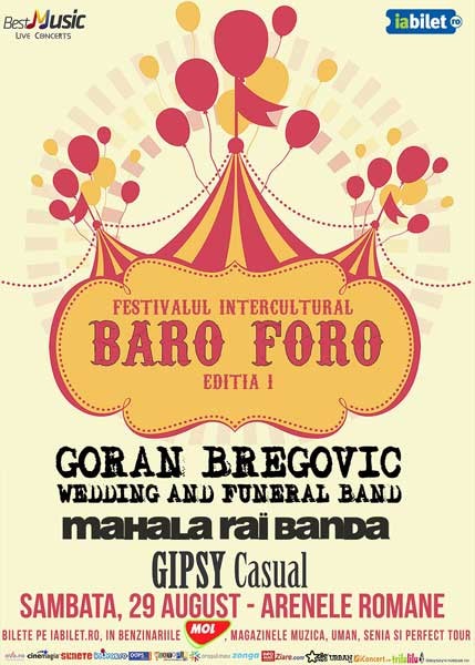 Poster eveniment Festivalul Baro Foro cu Goran Bregovic