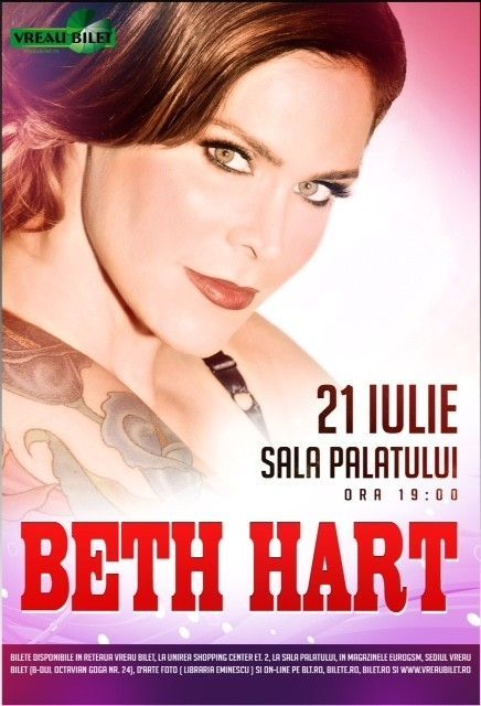 Afiș concert Beth Hart Romania 2015