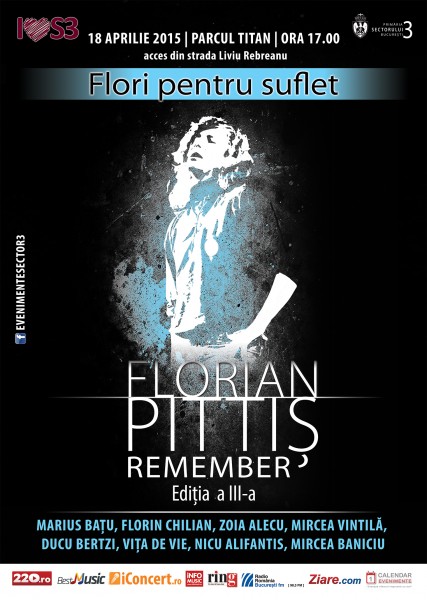 Afis concert Remember Florian Pittiș 2015 în Parc Titan