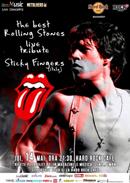 Afiș concert Rolling Stones Tribute la Hard Rock Cafe