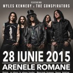 Afiș concert Slash, Myles Kennedy și The Conspirators Romania 2015