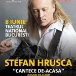 Afiș concert Ștefan Hrușcă la Teatrul Național București pe 8 iunie 2015