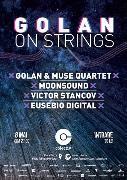Afiș concert Golan and Muse Quarter în Colectiv 8 mai 2015
