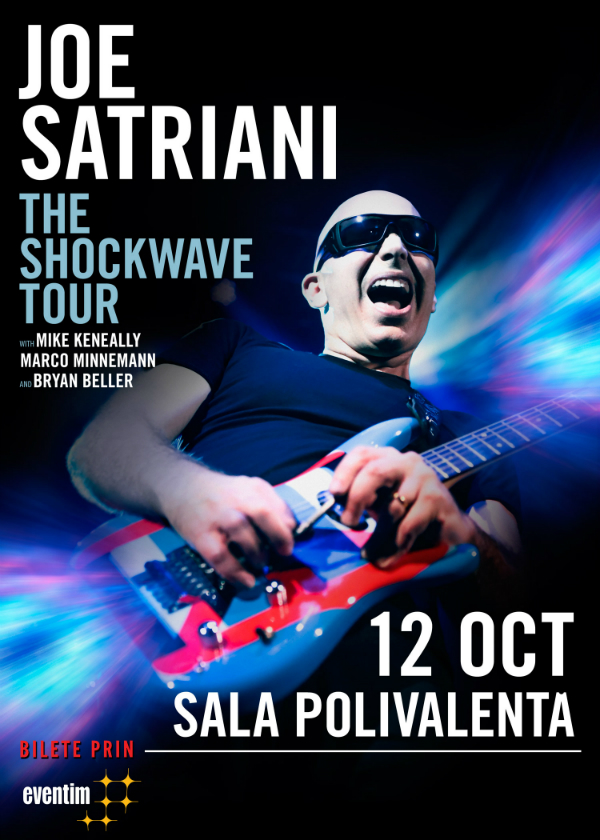Afiș concert Joe Satriani în România 2015