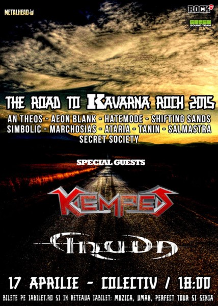 Afiş The Road to Kavarna Rock în Colectiv 2015