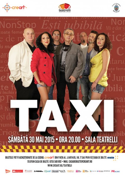 Afiș Taxi concert la Teatrelli