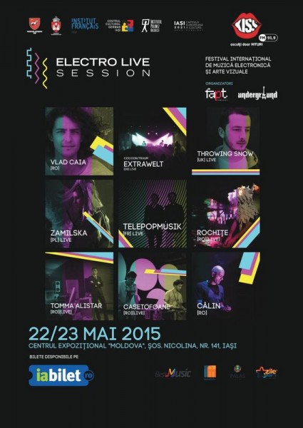 Afiș festival Electrolive Session la Iași pe 22-23 mai 2015