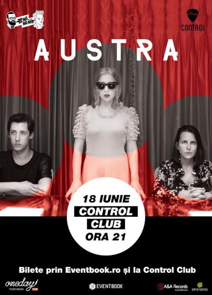 Afiș Austra concert Control Club 2015
