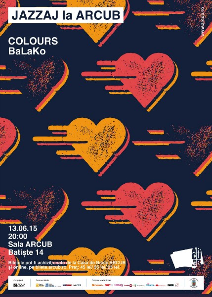 Afiș Balako concert Sala ARCUB 2015