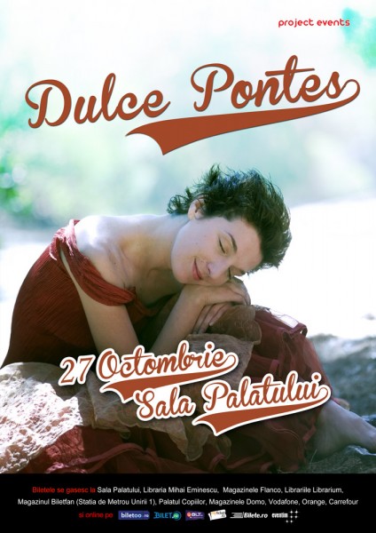 Afiș Dulce Pontes concert în România 2015