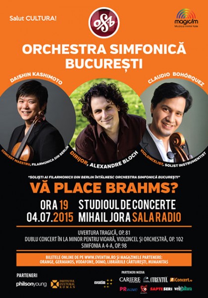 Afiș Vă place Brahms concert 2015
