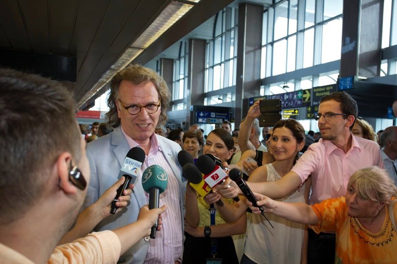 Andre Rieu la Aeroportul Internațional Henri Coandă București
