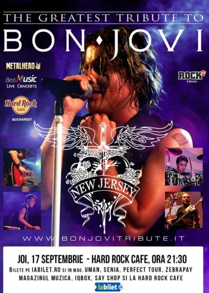 Afiș Bon Jovi Tribute concert Hard Rock Cafe 2015