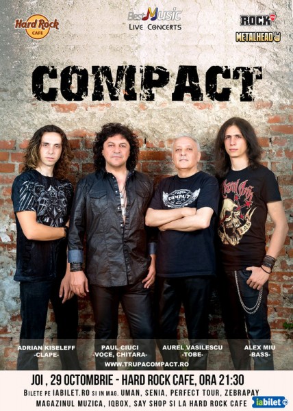 Afiș Compact Concert la Hard Rock Cafe 2015