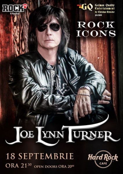 Afiş Joe Lynn Turner concert Hard Rock Cafe 2015