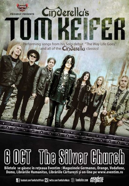 Afiş Tom Keifer Cinderella concert Silver Church 2015