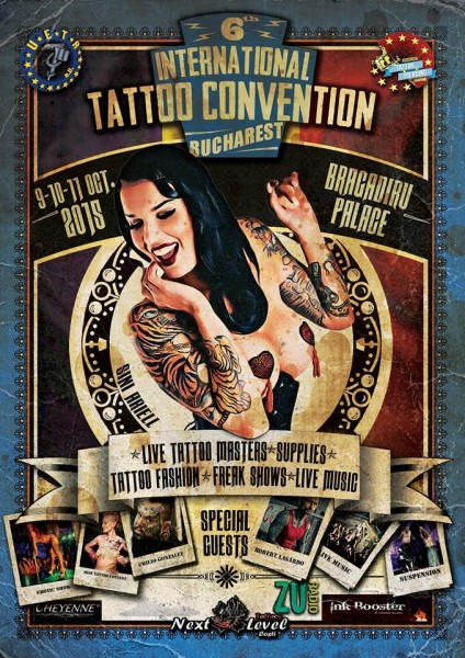 Afiş International Tattoo Convention Bucharest 2015
