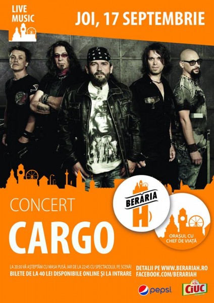 Afiș Cargo Concert Berăria H 2015