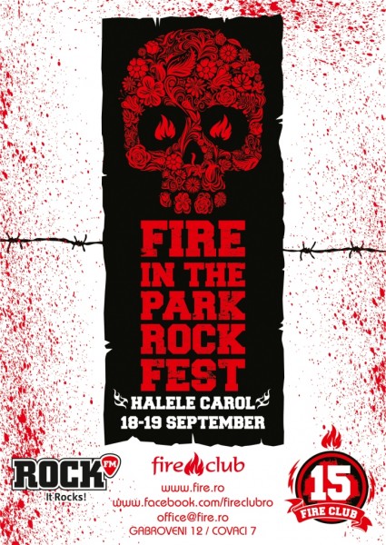 Afiș Fire in The Park Rock Fest 2015