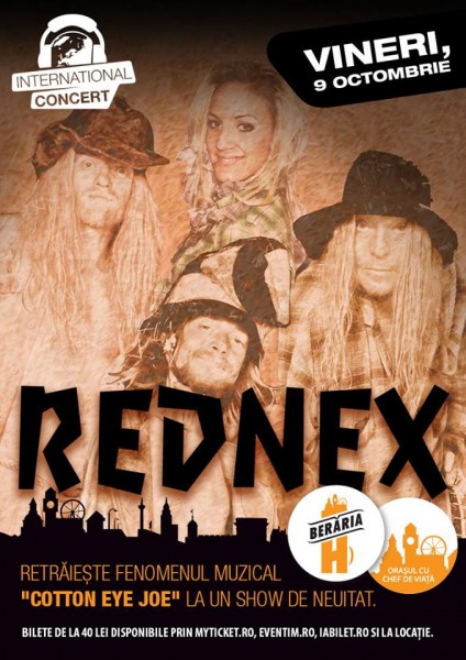 Afiș Rednex Concert Berăria H 2015
