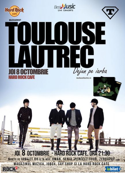 Afiș Tolouse Lautrec Concert Hard Rock Cafe 2015