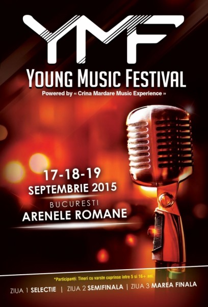 Afiș Young Music Festival Arenele Romane 2015