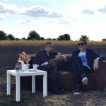 Matteo și Gabriel Cotabiță la filmarea clipului ”Ce zi liniștită”