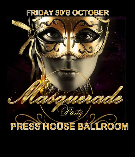 Afiş Halloween Masquerade Ball 2015