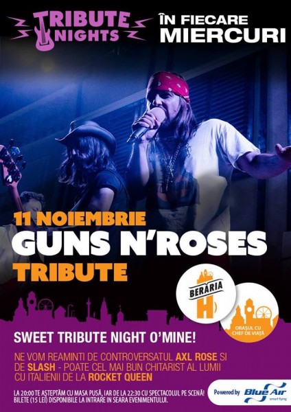 Poster eveniment Guns\'N\'Roses Tribute