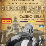 Afiș Gheorghe Zamfir Concert la Teatrul Casino Sinaia 2015