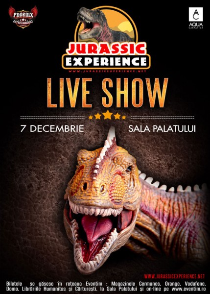 Poster eveniment Jurassic Experience București