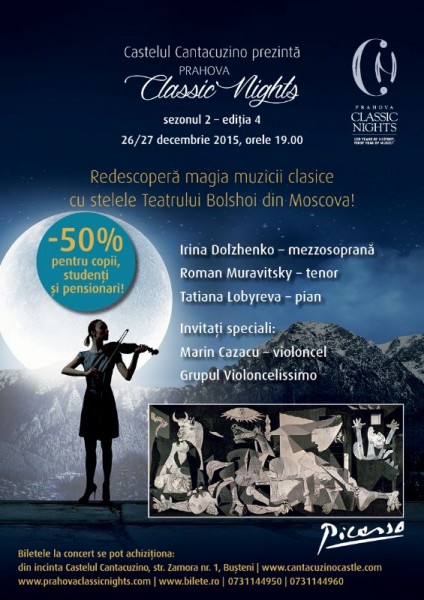 Afiș Prahova Classic Nights Castelul Cantacuzino 2015