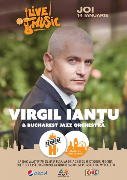 Poster eveniment Virgil Ianțu & Bucharest Jazz Orchestra