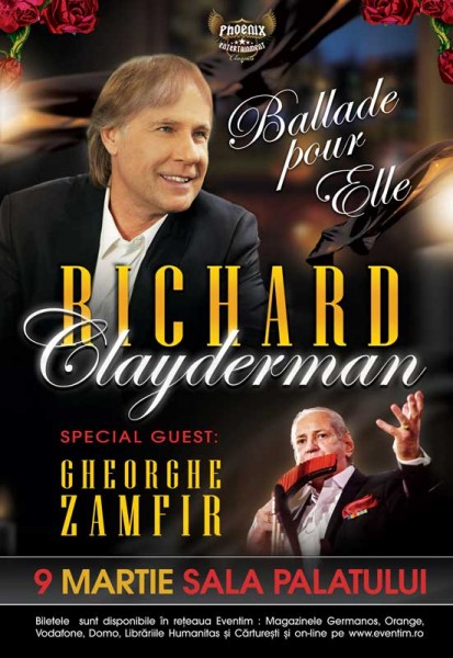 Poster eveniment Richard Clayderman | Gheorghe Zamfir