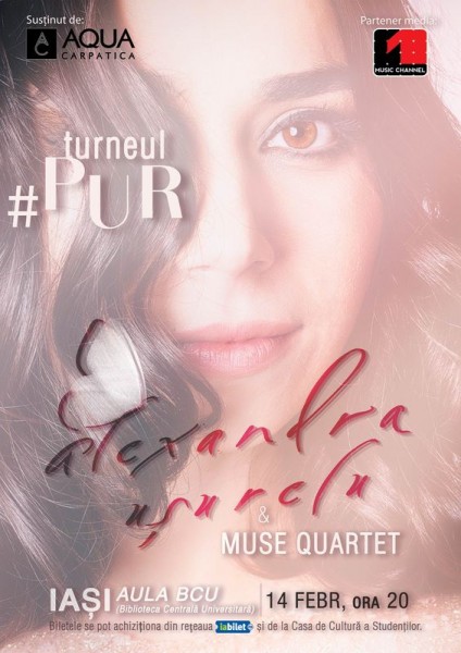 Poster eveniment Alexandra Ușurelu & Muse Quartet #PUR