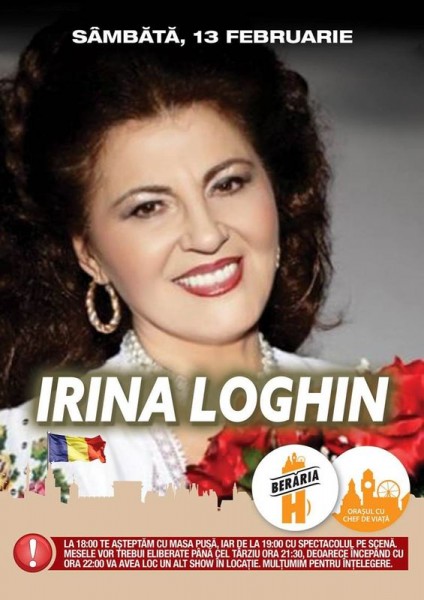 Poster eveniment Irina Loghin