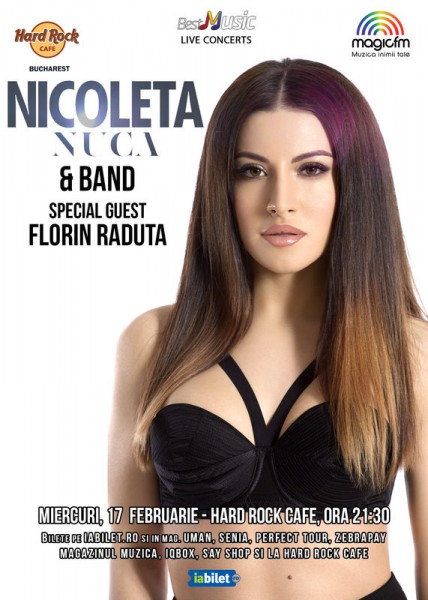 Concert Nicoleta Nucă la Hard Rock Cafe București, 2016