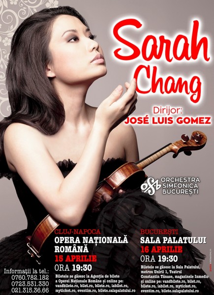 Poster eveniment Sarah Chang
