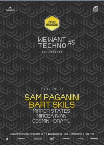 Poster eveniment We Want Techno 5