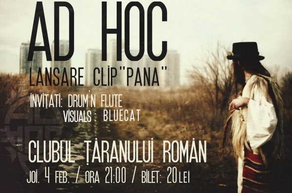Afiș Ad Hoc Concert Clubul Tanarului Roman 2016