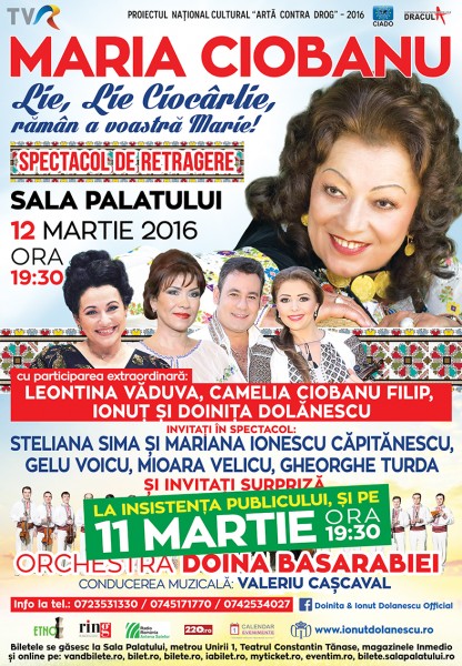 Poster eveniment Maria Ciobanu