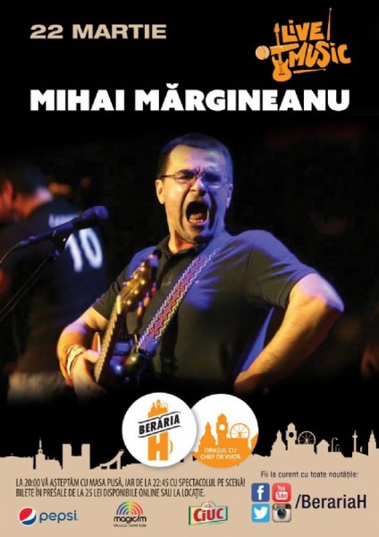 Poster eveniment Mihai Mărgineanu & Band
