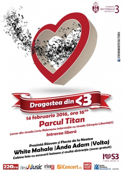 Poster eveniment Concert de Ziua Îndrăgostiților