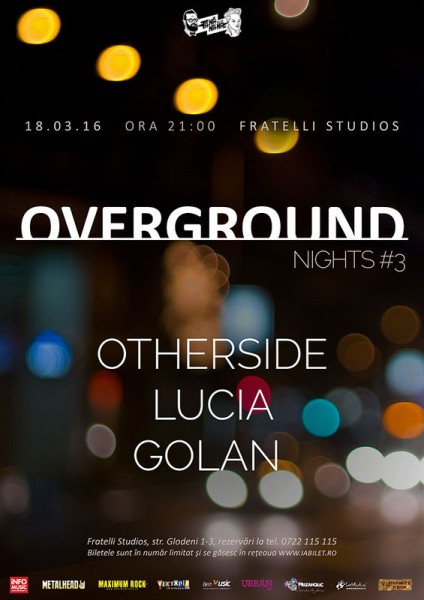 Afiș Overground Nights 3 Fratelli Studios 2016