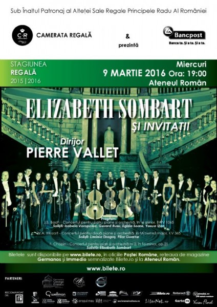 Afiș Stagiunea Regală Concert Ateneul Român 2016