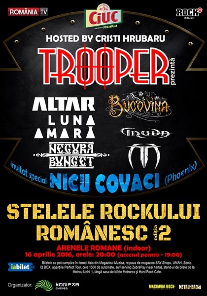 Poster eveniment Stelele Rockului Românesc II
