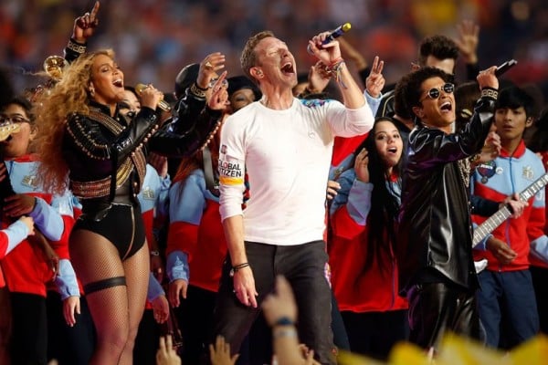 Coldplay, Beyonce & Bruno Mars, live la Super Bowl 2016