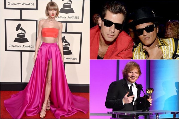 Taylor Swift / Mark Ronson & Bruno Mars / Ed Sheeran @Grammy 2016
