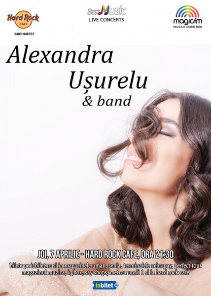 Afis Alexandra Usurelu Concert Hard Rock Cafe 2016